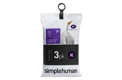 simplehuman Bin Liner Code K 3 x 20 Pack 60 Liners simplehuman Bin Liner Code K 3 x 20 Pack 60 Liners